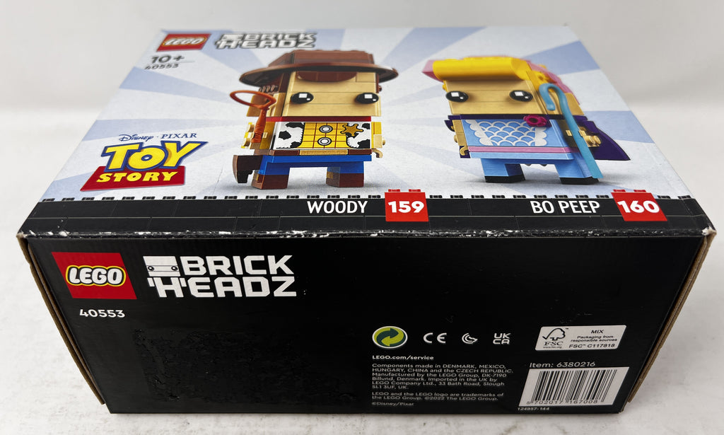 LEGO Brickheadz Disney Toy Story Woody & Bo Peep 40553 Glue and shelf wear, see pictures))