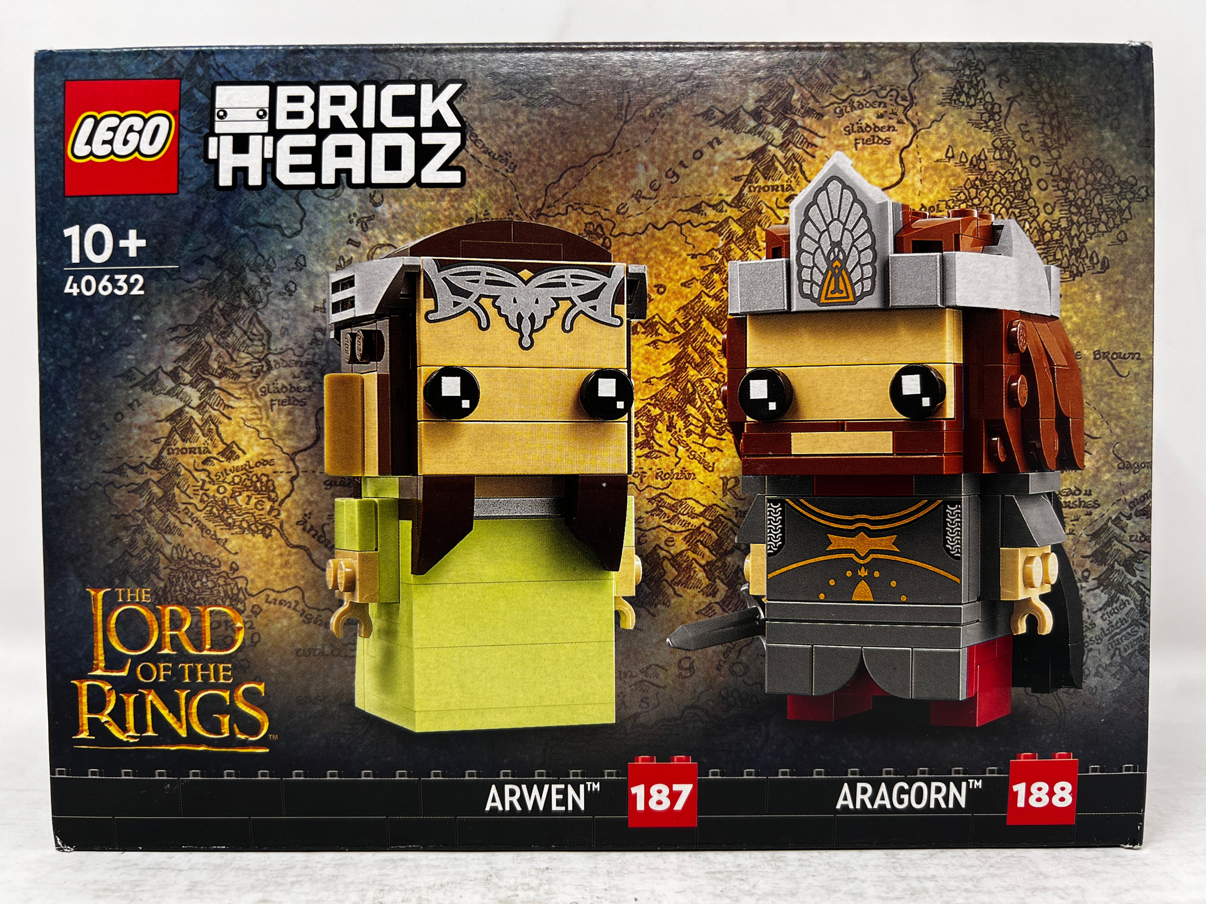 LEGO Brickheadz Aragorn &amp; Arwen #40632 (usure des étagères, voir photos)