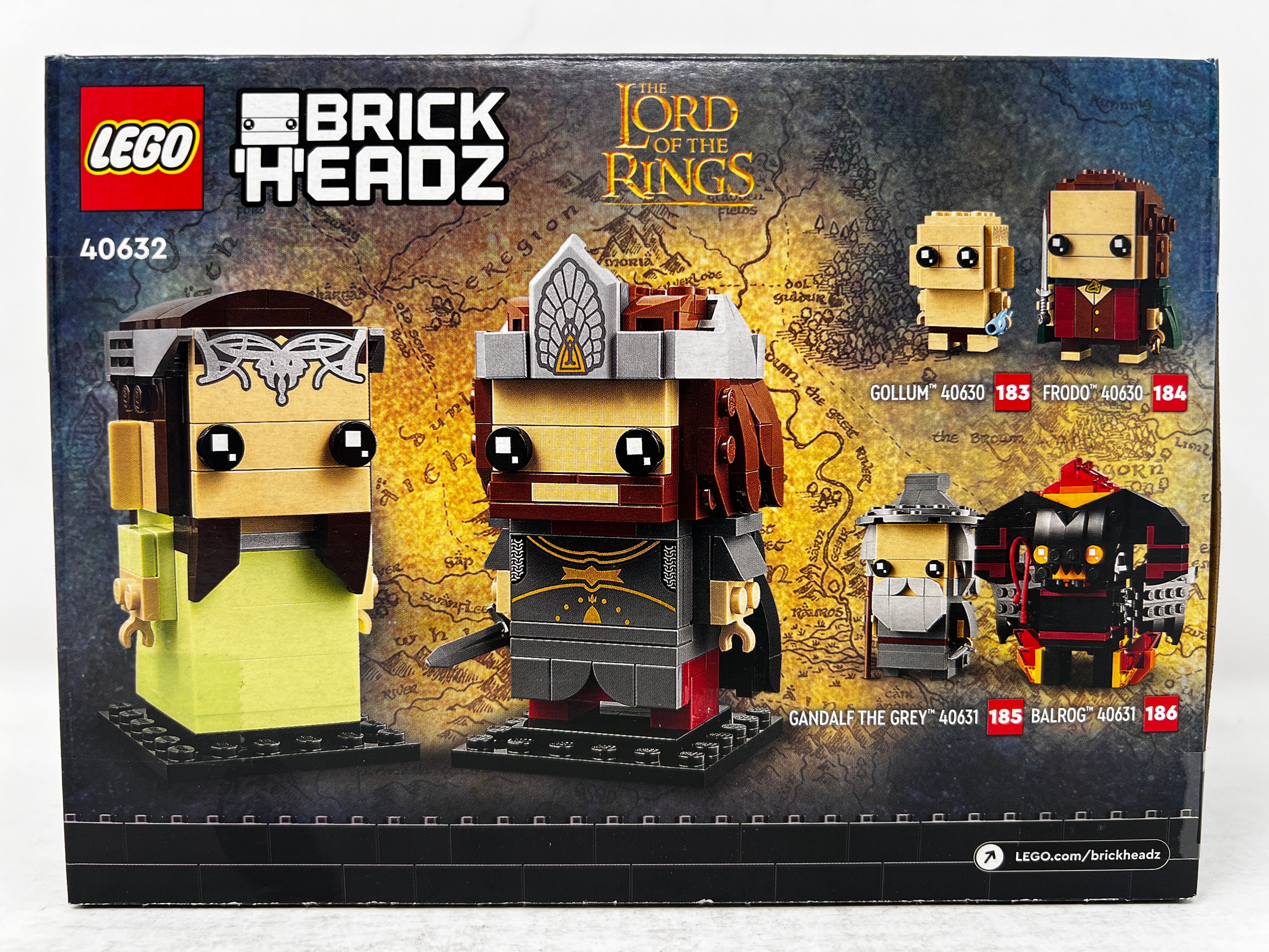 LEGO Brickheadz Aragorn &amp; Arwen #40632 (usure des étagères, voir photos)
