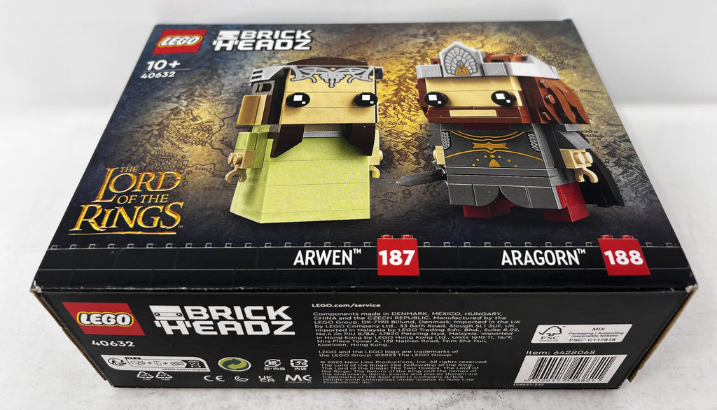 LEGO Brickheadz Aragorn & Arwen 40632 (torn seal (1 only), see pictures)