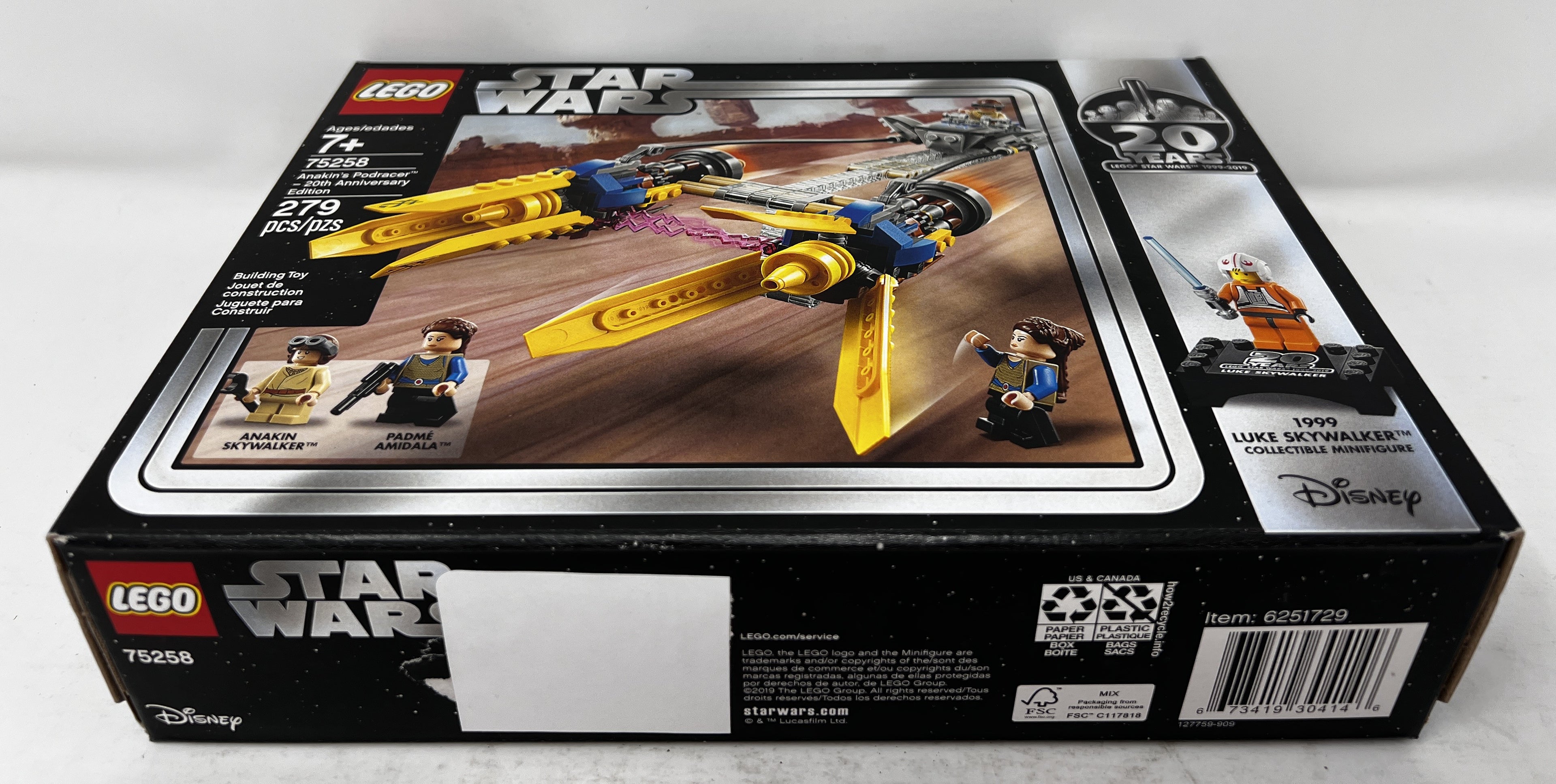 LEGO Star Wars Annakin's Podracer - 20th Anniversary Edition 75258 (Box damage, see pictures)