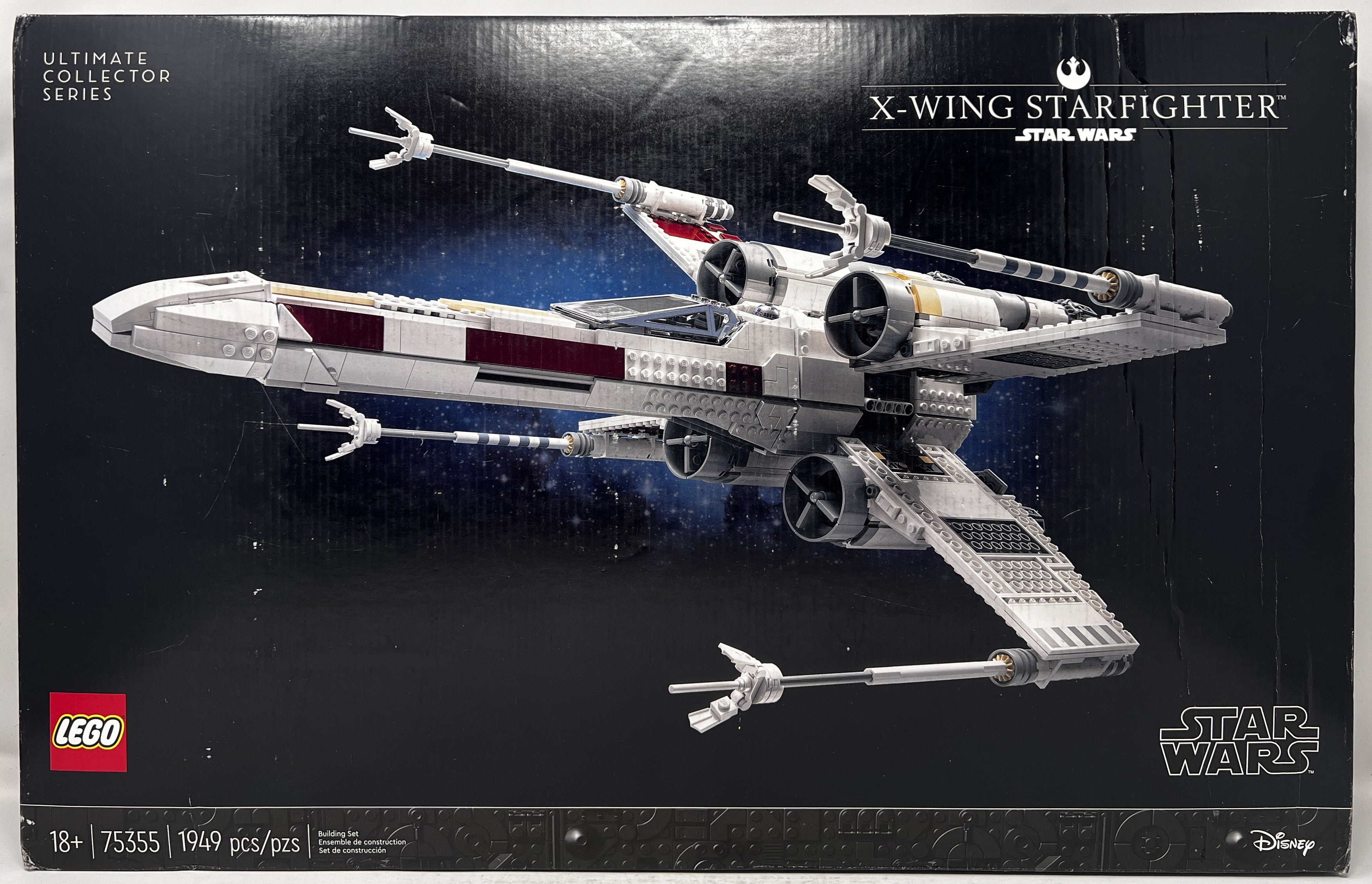 LEGO Star Wars X-Wing Starfighter UCS 75355 (Box damage, shelf wear, glue residue, see pictures)