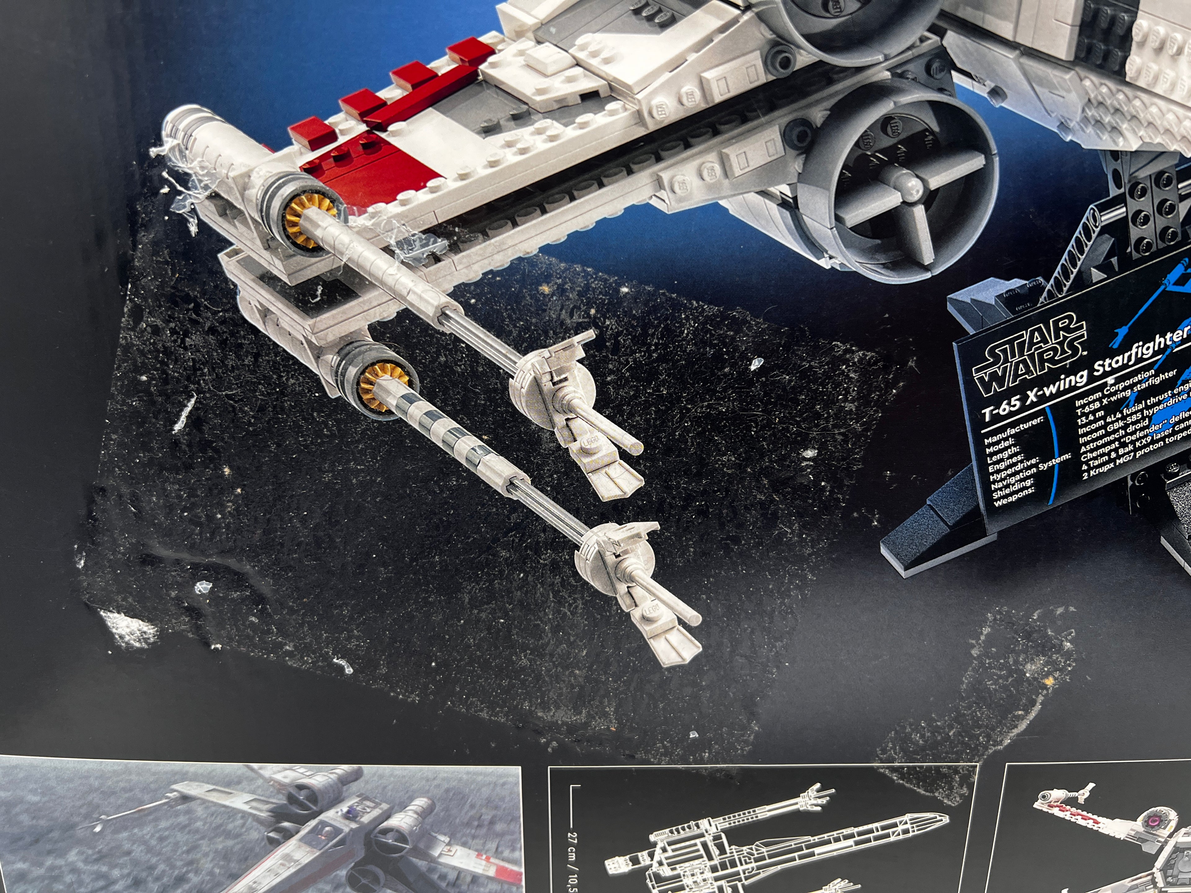LEGO Star Wars X-Wing Starfighter UCS 75355 (Box damage, shelf wear, glue residue, see pictures)
