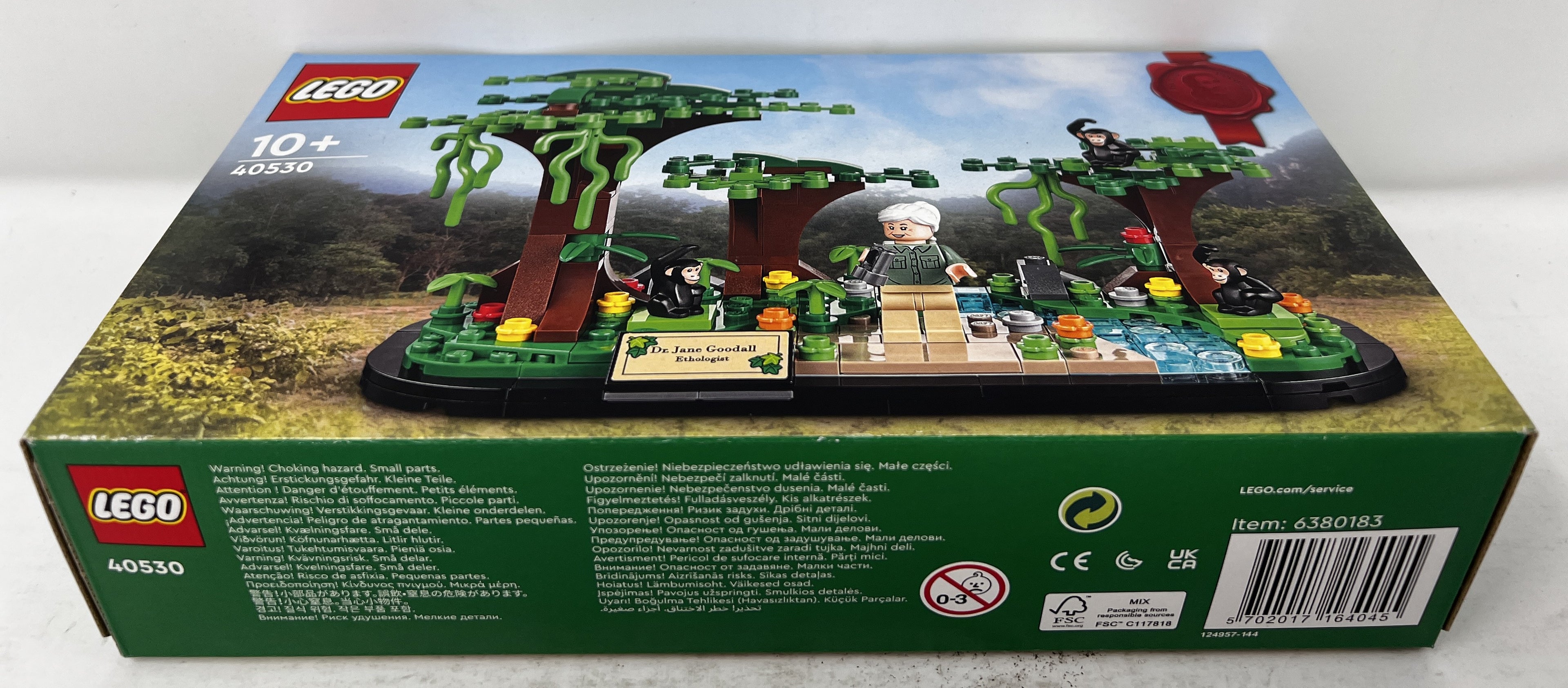 LEGO Jane Goodall Tribute 40530 Glue residue, see pictures)