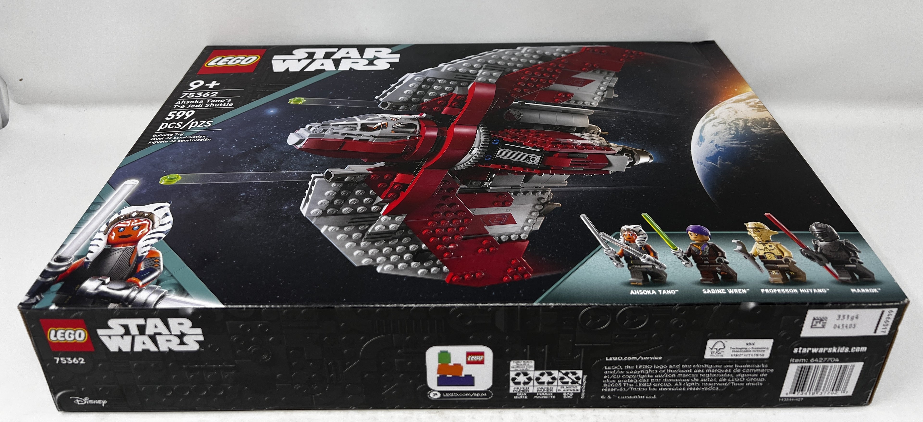 LEGO Star Wars Ahsoka Tano's T-6 Jedi Shuttle 75362 (Creasing/crushing, see pictures)